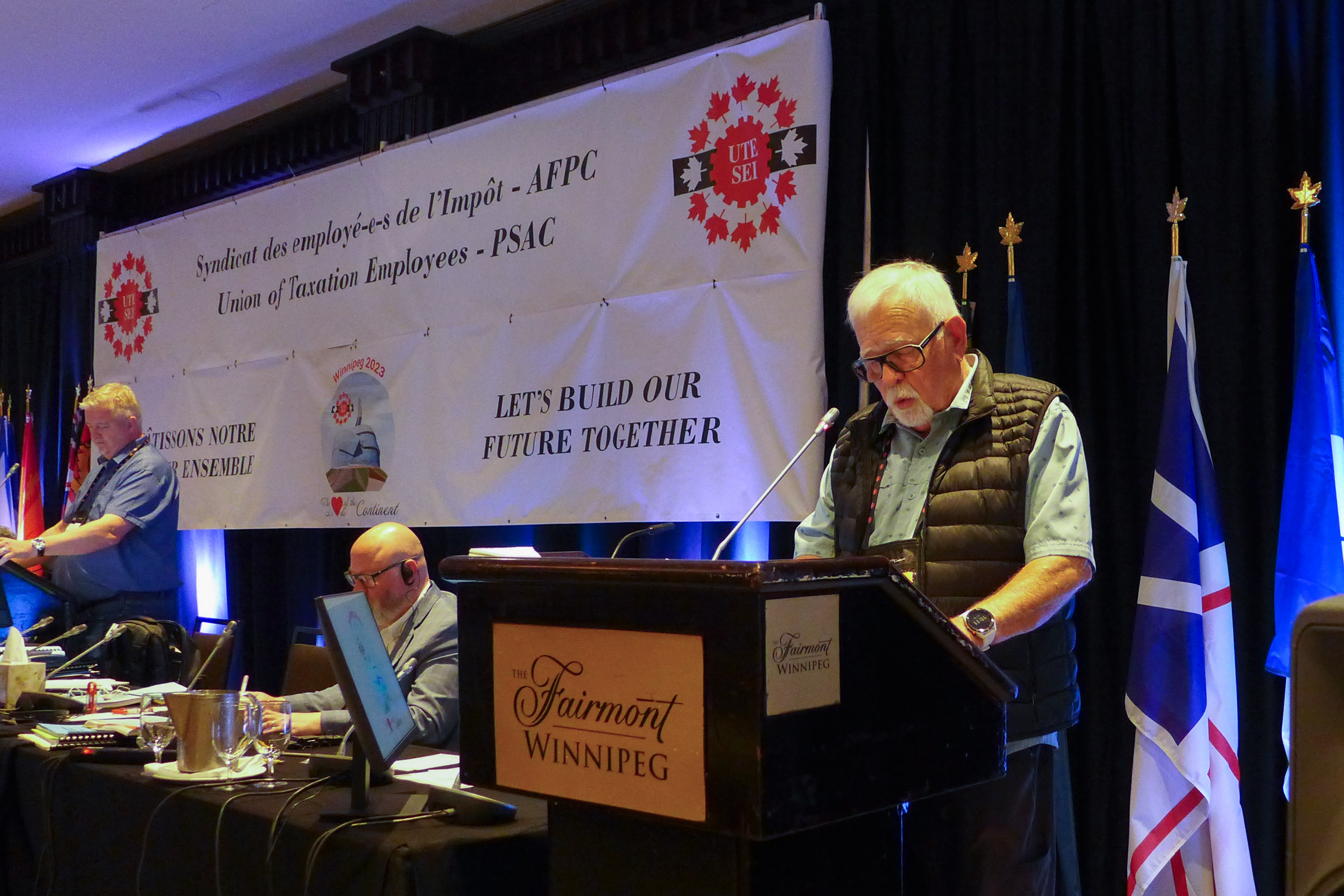 Jean Bergeron, chair of the Nominations and Elections Committee 