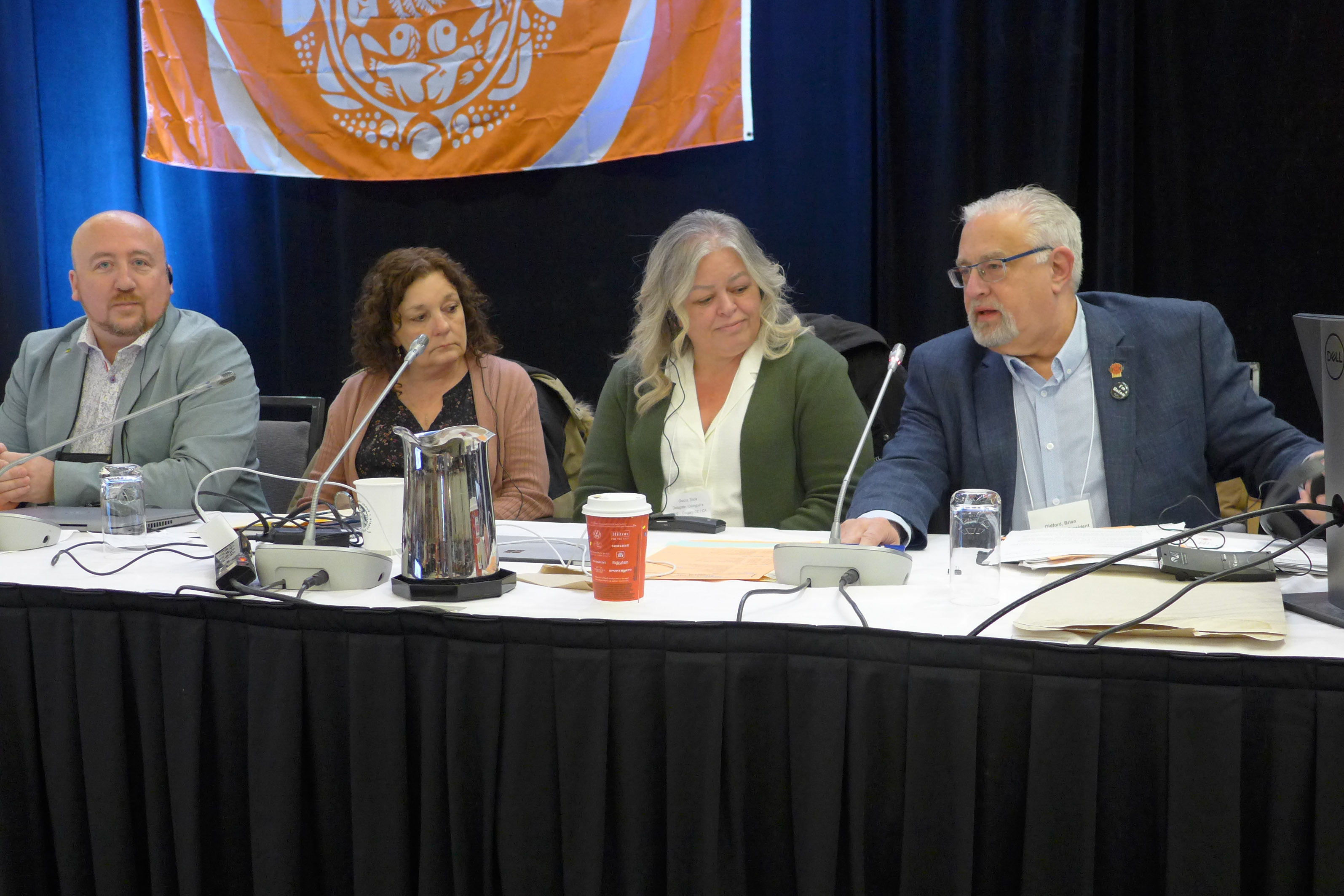 Call Centre Committee: Kevin Welgush, Andrea Holmes, Trixie Gorzo, Brian Oldford