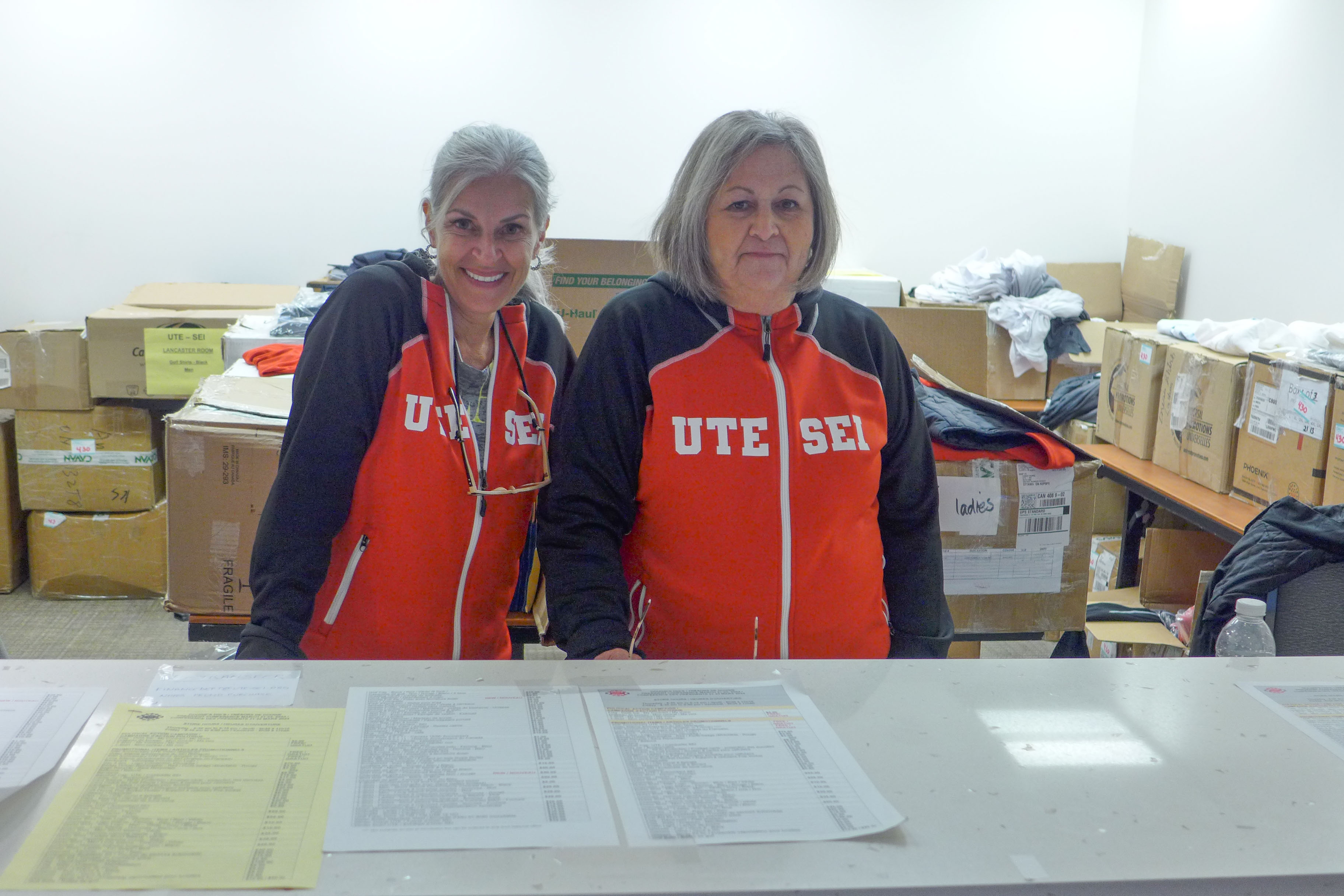 Connie Nuñez and Louise Dorion at the store