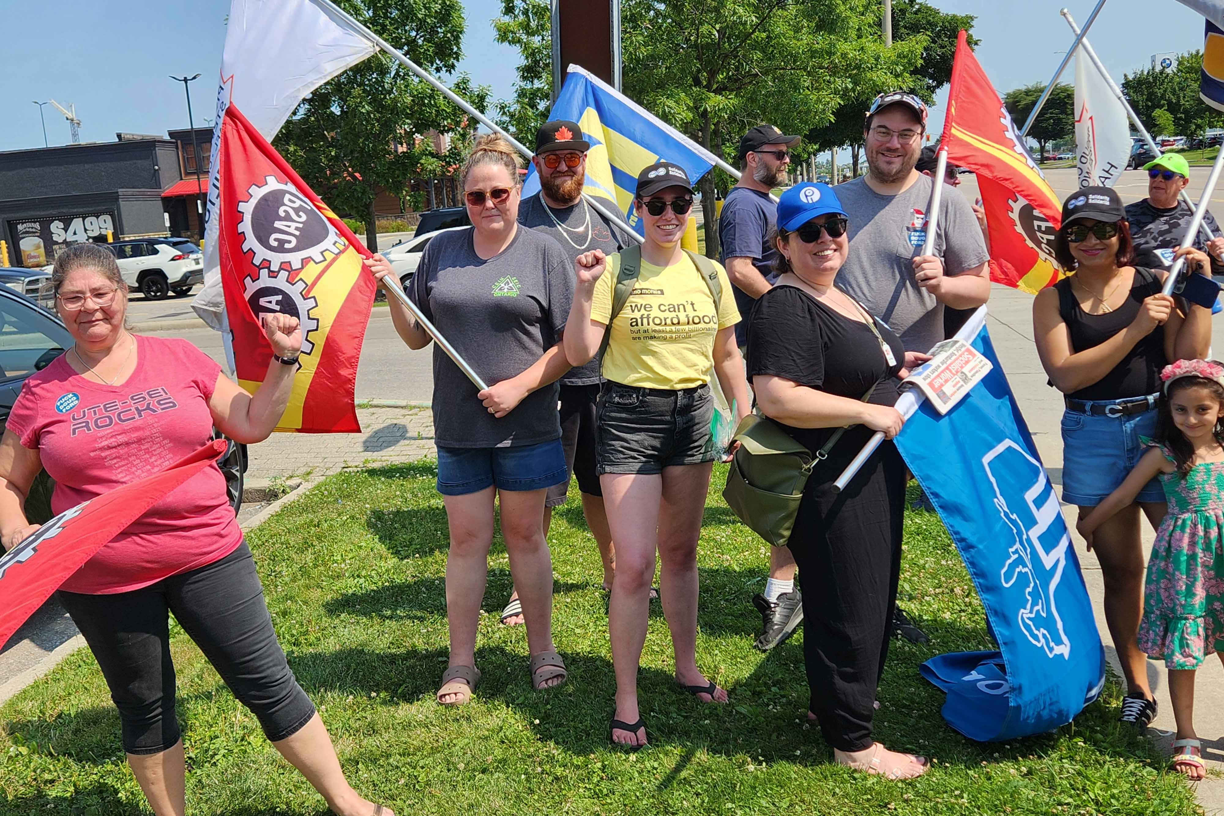 striking LCBO workers