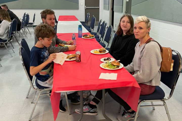 participants around a table