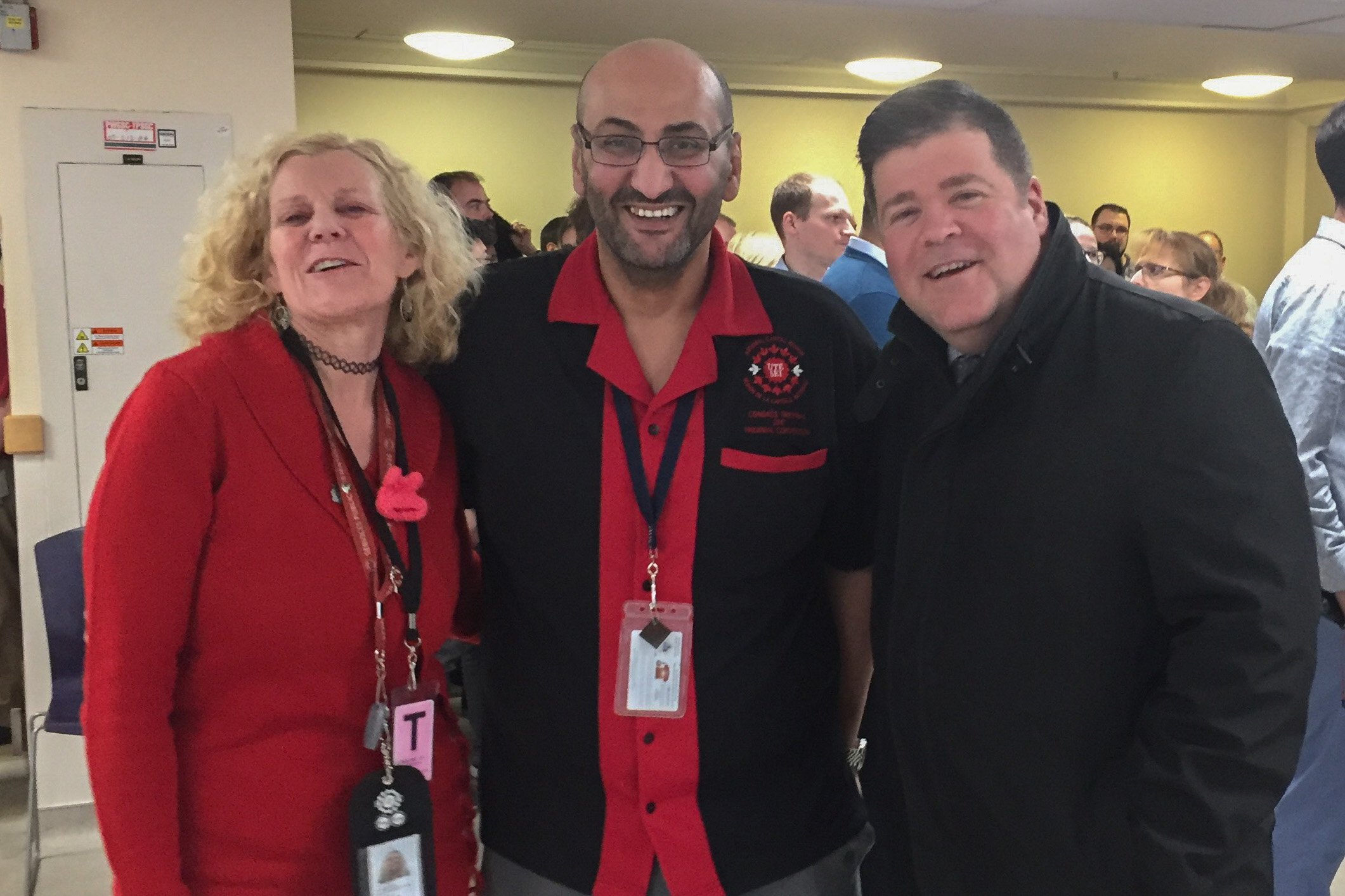 Linda Koenders, RVP NCR with Shady Zekry, Local President and Mr. Maxime Guenette, Assistant Commissioner and Chief Privacy Officer
