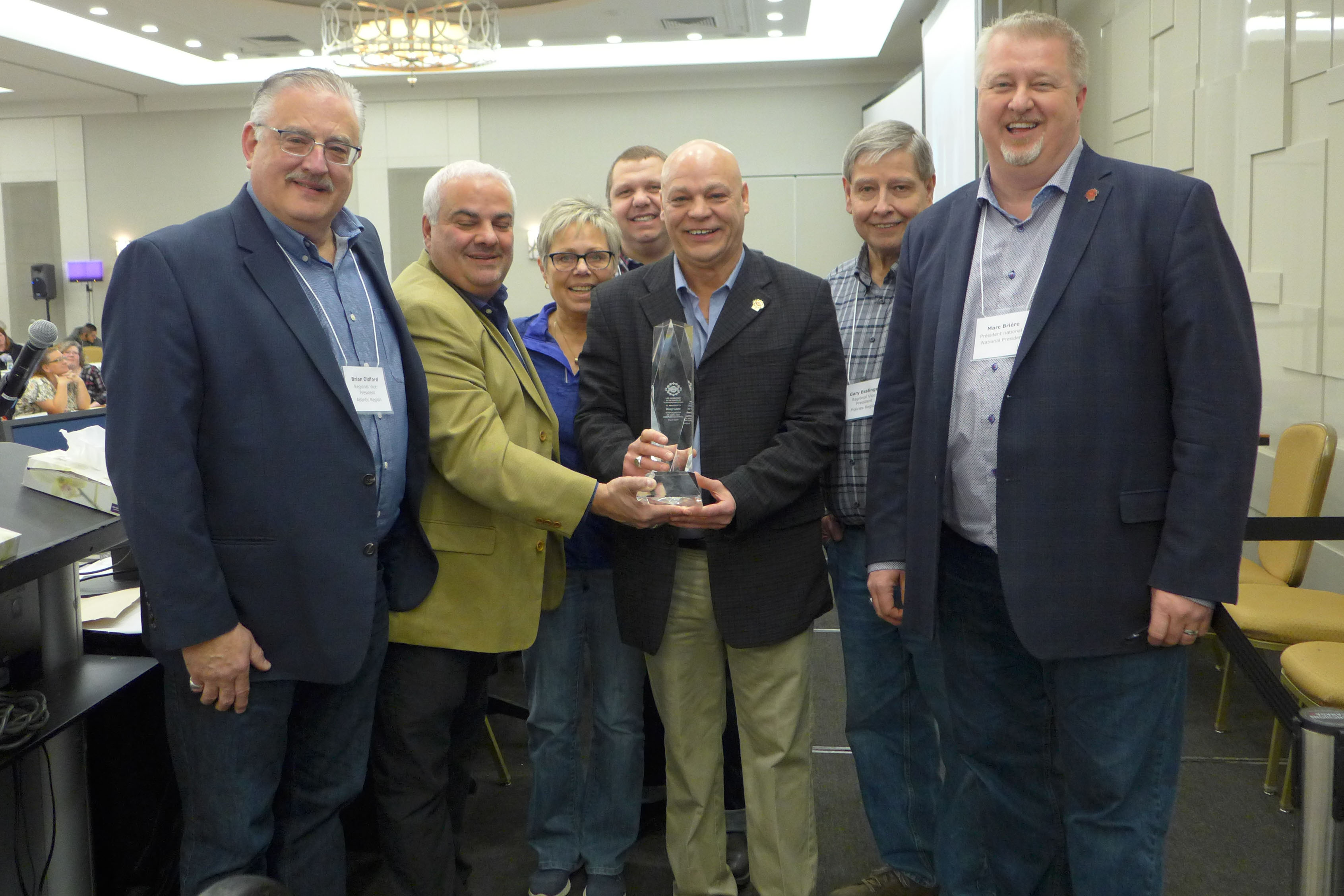 Doug Gaetz receives a Life Membership Award