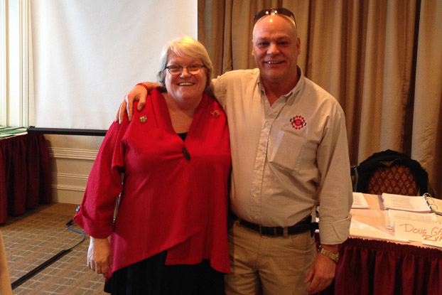 Robyn Benson, PSAC National President  and Doug Gaetz, RVP Atlantic