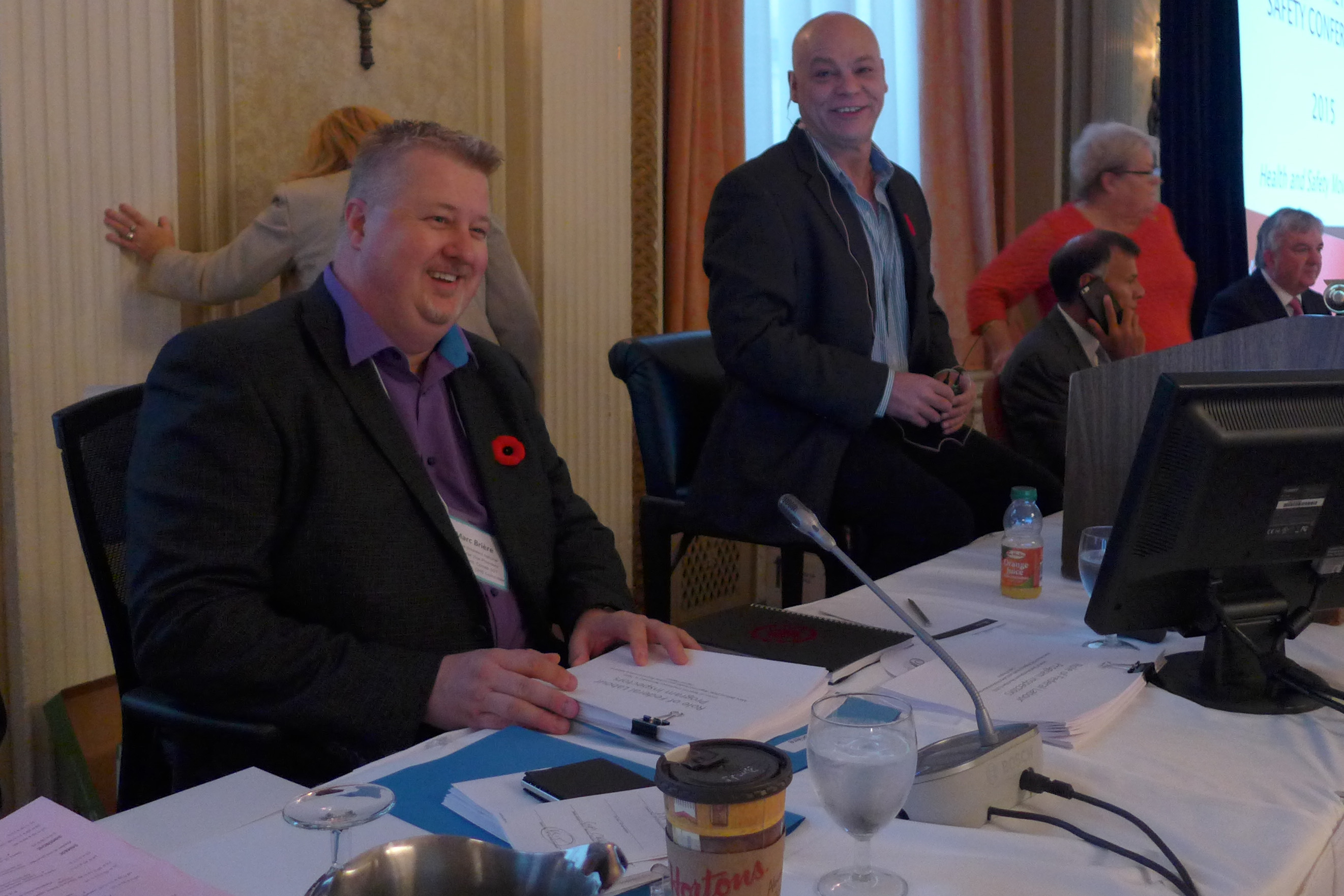 1st National Vice-President Marc Brière and RVP Doug Gaetz