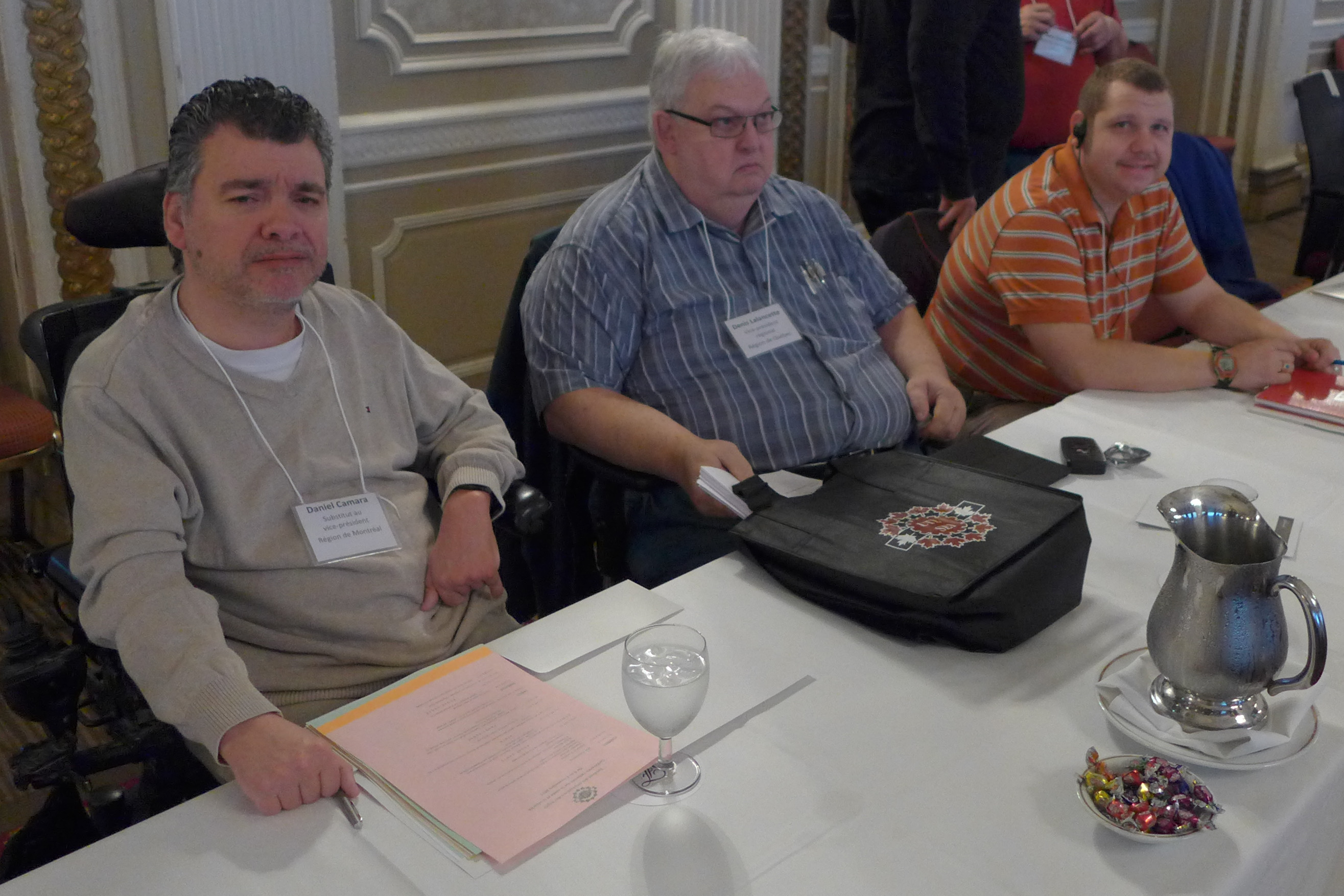 RVPs Daniel Camara, Denis Lalancette and and Ken Bye