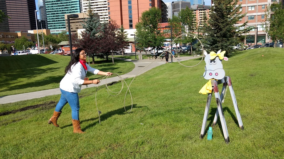 Our Youth Rep, Bev, is a talented cowgirl! Yahoo!