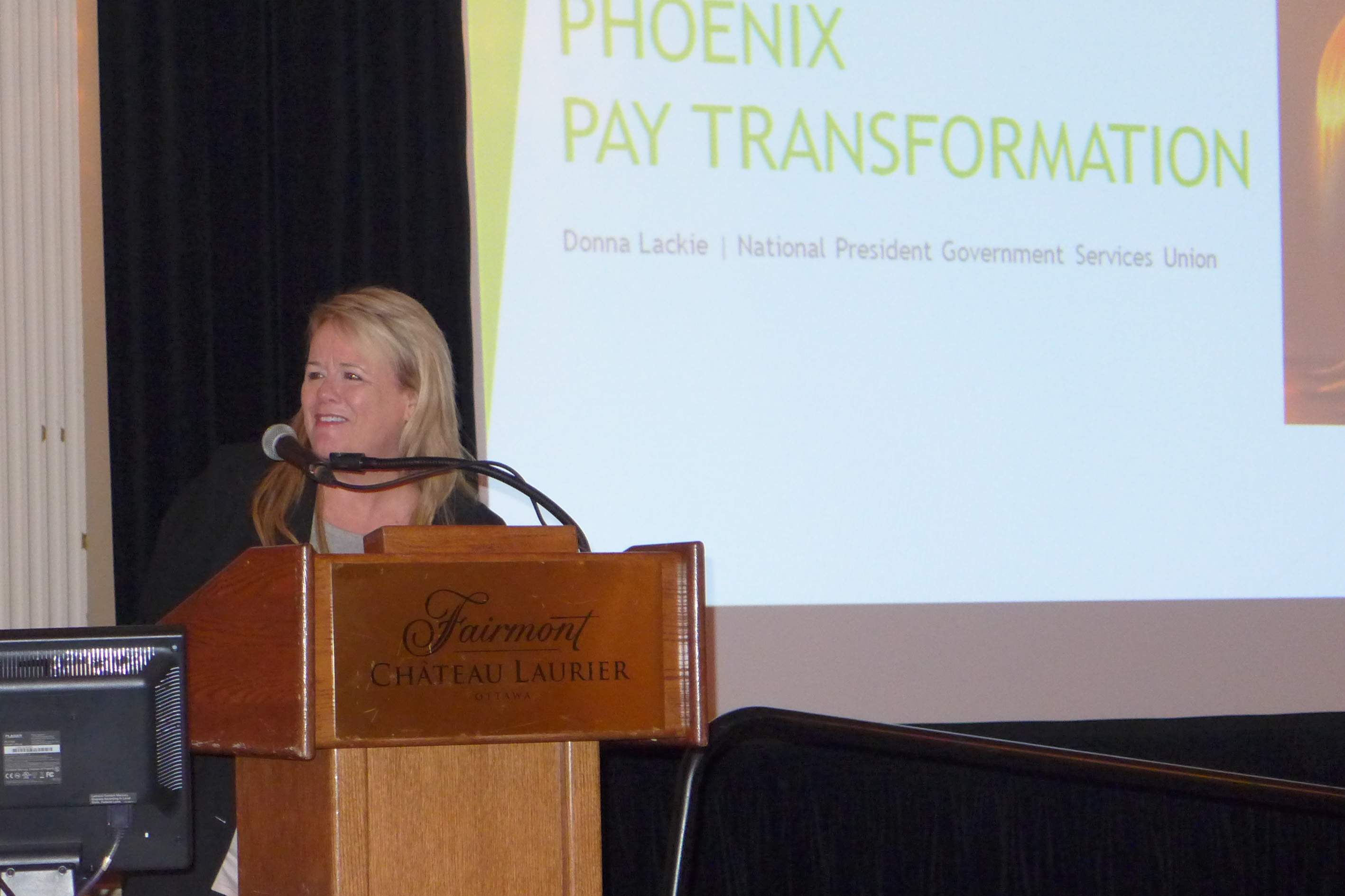Donna Lackie, National President, Government Services Union