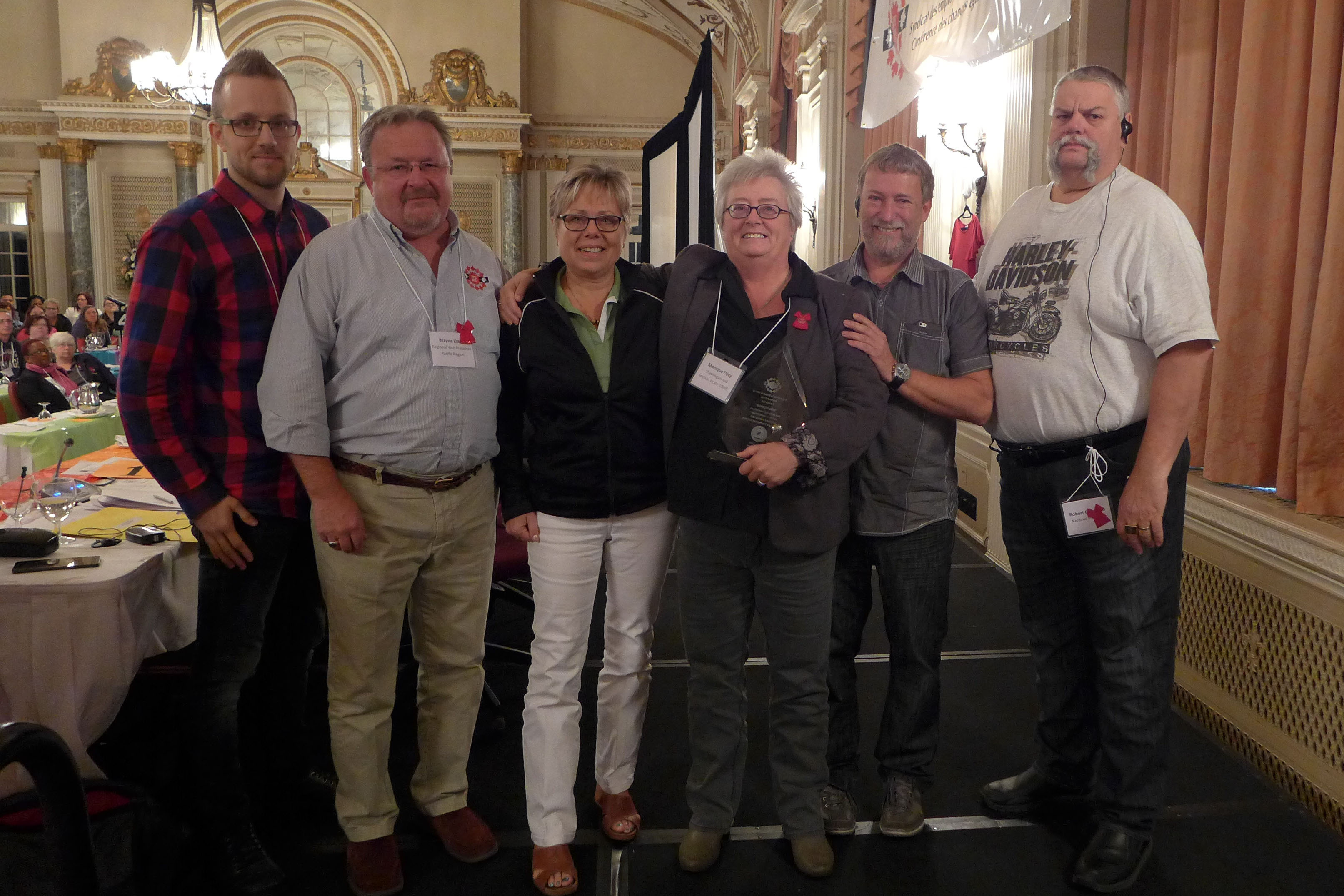 Monique Déry, receives the Elizabeth (Betty) Bannon Award of Merit in the Field of Health and Safety