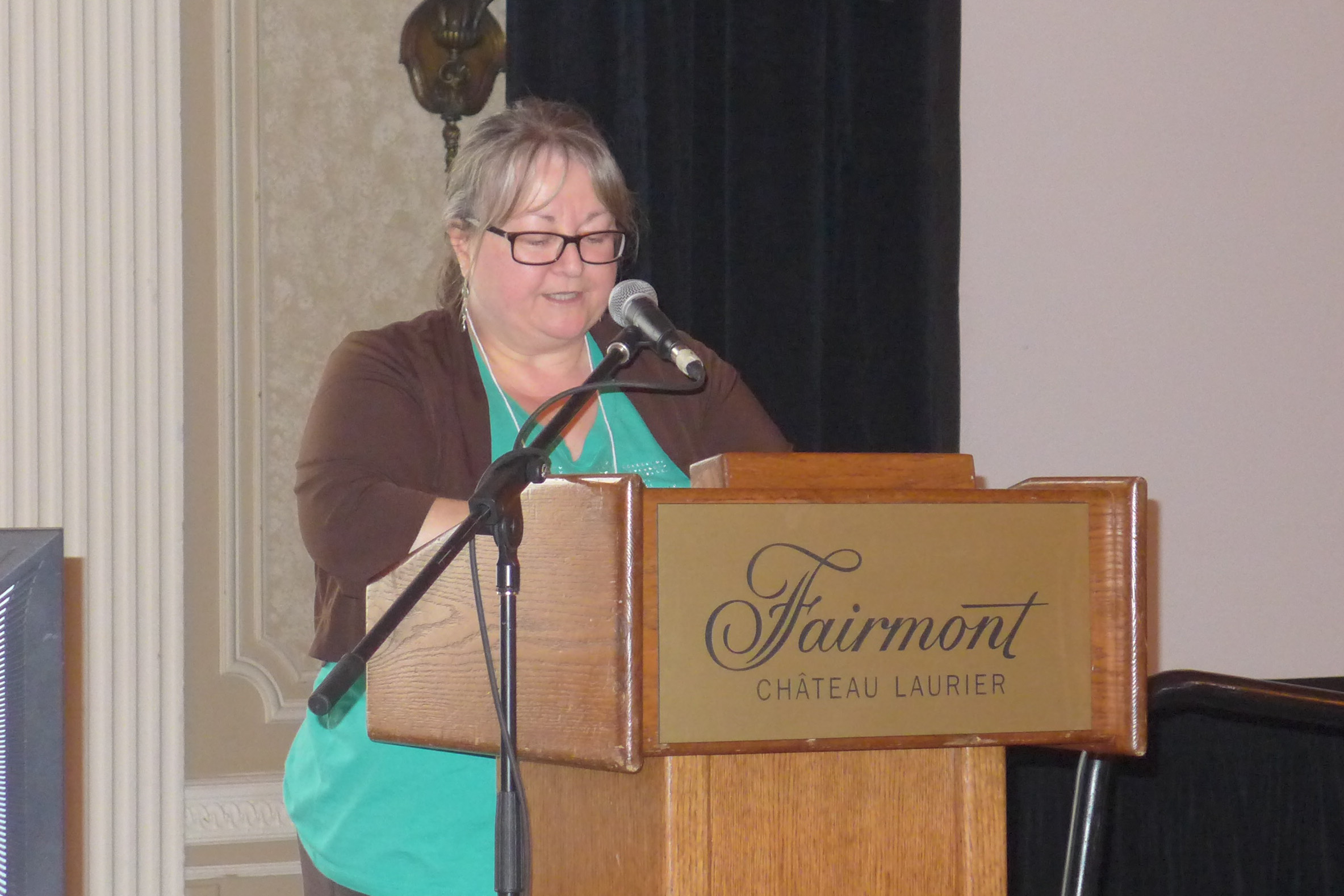 Madonna Gardiner, 2nd National Vice-President, speaking about bargaining