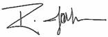 signature de Robin Johnson