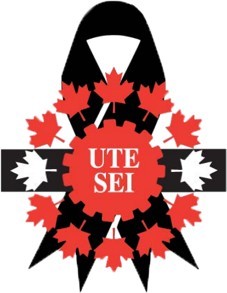Ruban noir avec le logo du SEI symbole du deuil 3 ans sans contrat