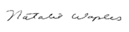 signature of Natalie Waples